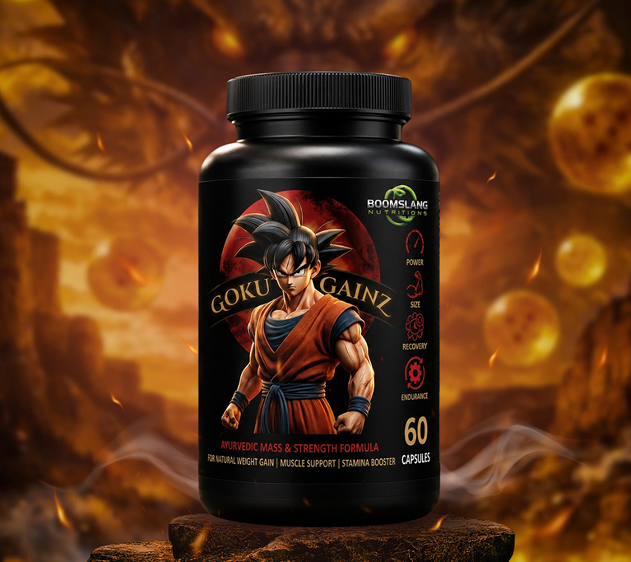 GOKU GAINZ Supplement Bottle